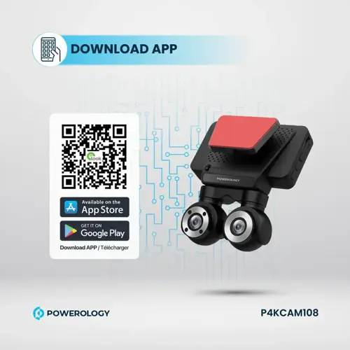 دوربین خودرو پاورولوژی مدل : P4KCAM108 4K