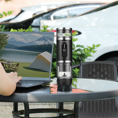 قهوه ساز قابل حمل لپرسو مدل LPCFFM4IN1 ۴ در ۱ با کف‌ساز شیر