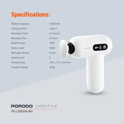 ماساژور تفنگی پرودو مدل Active Precision