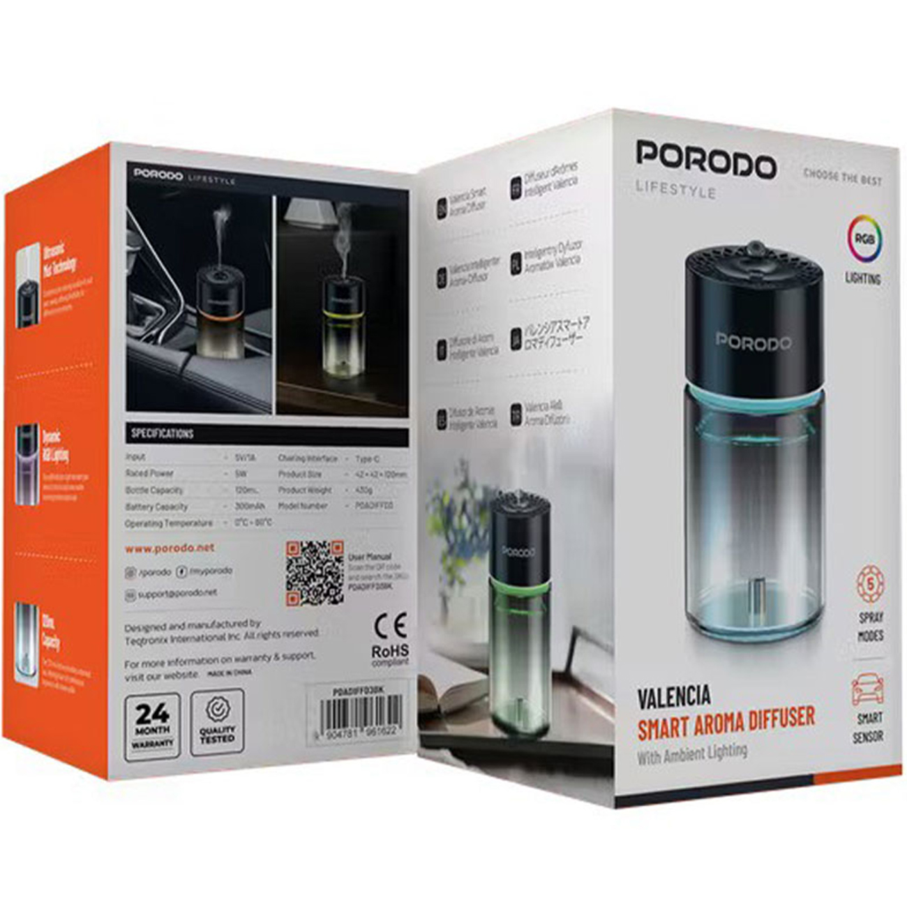 خوشبو کننده هوای هوشمند پرودو مدل PDADIFFD3BK