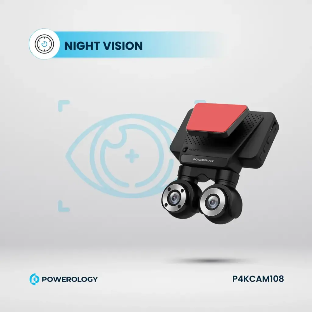 دوربین خودرو پاورولوژی مدل : P4KCAM108 4K
