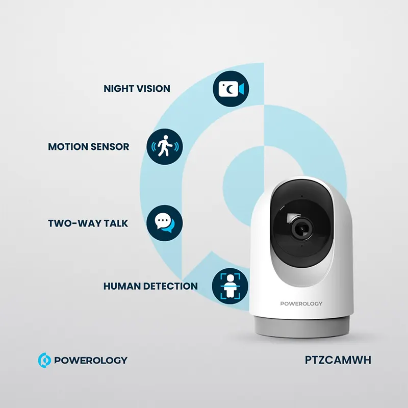 دوربین نظارتی هوشمند پاورولوژی مدل : INDOOR PTZ SMART CAMERA