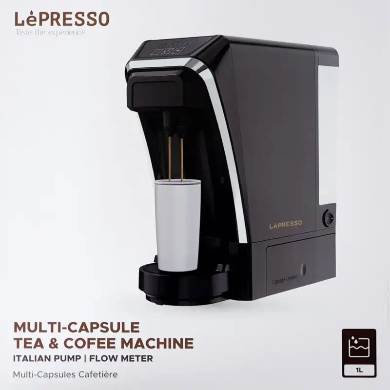 قهوه ساز و چایی ساز کپسولی لپرسو مدل Lepressp Multi Capsul Tea & Coffe Machine LPMFCMSBK